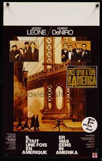 2b264 ONCE UPON A TIME IN AMERICA Belgian '84 Robert De Niro, James Woods, Sergio Leone directed!