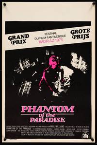 2b280 PHANTOM OF THE PARADISE Belgian '75 Brian De Palma, he sold his soul for rock n' roll!