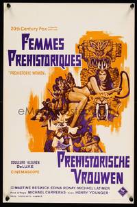 2b289 PREHISTORIC WOMEN Belgian '66 Slave Girls, art of sexiest cave babe with whip!