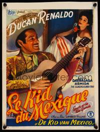 2b333 SOUTH OF THE RIO GRANDE Belgian '40s Duncan Renaldo as Cisco Kid w/pretty Armida!