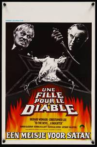 2b354 TO THE DEVIL A DAUGHTER Belgian '76 Richard Widmark, Christopher Lee, wld image!