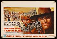 2b361 TWO MULES FOR SISTER SARA Belgian '70 art of gunslinger Clint Eastwood & Shirley MacLaine!