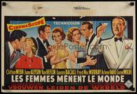 2b379 WOMAN'S WORLD Belgian '54 June Allyson, Clifton Webb, Van Heflin, Lauren Bacall, MacMurray!
