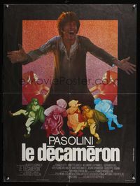 2b412 DECAMERON French 23x31 '71 Pier Paolo Pasolini's Italian comedy, Bourduge art!