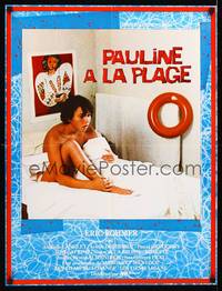 2b490 PAULINE AT THE BEACH French 22x29 '83 Pauline a la Plage, Eric Rohmer, Amanda Langlet!