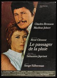 2b502 RIDER ON THE RAIN French 23x31 '70 close-up of Charles Bronson & Marlene Jobert!
