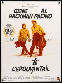 2b508 SCARECROW French 23x32 '73 cool image of Gene Hackman & young Al Pacino!