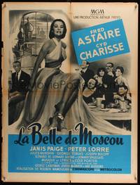 2b515 SILK STOCKINGS French 24x31 '57 musical version of Ninotchka with Fred Astaire & Charisse!