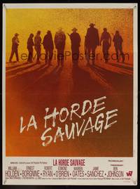 2b546 WILD BUNCH French 23x32 '69 Sam Peckinpah cowboy classic, William Holden & Ernest Borgnine!