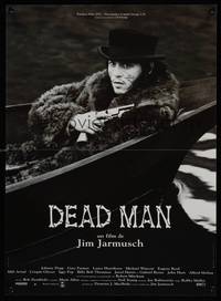 2b587 DEAD MAN French 15x21 '96 great different image of Johnny Depp, Jim Jarmusch weird western!