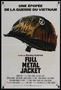 2b610 FULL METAL JACKET French 15x23 '87 Stanley Kubrick bizarre Vietnam War movie!