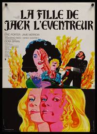 2b623 HANDS OF THE RIPPER French 15x21 '72 Eric Porter, Jane Merrow, Politeer art, Hammer horror!