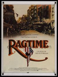 2b684 RAGTIME French 15x21 '88 Milos Forman, different art of street & people!