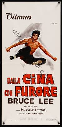 2b728 CHINESE CONNECTION Italian locandina R70s Jing Wu Men, kung fu master Bruce Lee by Ciriello!