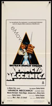 2b729 CLOCKWORK ORANGE Italian locandina R70s Kubrick classic, Castle art of Malcolm McDowell!