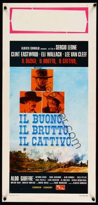 2b766 GOOD, THE BAD & THE UGLY Italian locandina R70s Clint Eastwood, Lee Van Cleef, Sergio Leone!