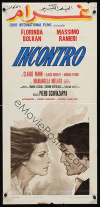 2b776 INCONTRO Italian locandina '71 romantic Casaro artwork of Florinda Bolkan & Massimo Ranieri!