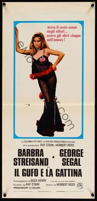 2b804 OWL & THE PUSSYCAT Italian locandina '70 sexiest Streisand, no longer a story for children!