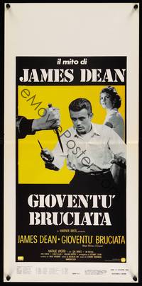 2b813 REBEL WITHOUT A CAUSE Italian locandina R70s James Dean was a bad boy from a good family!