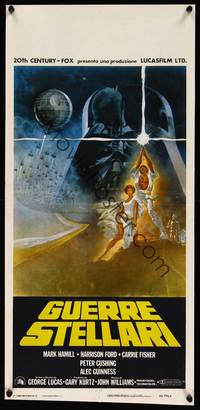 2b826 STAR WARS Italian locandina R80s George Lucas classic sci-fi epic, great art by Tom Jung!