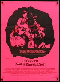2c248 CONCERT FOR BANGLADESH French 22x30 '72 rock & roll benefit show, Bob Dylan, George Harrison