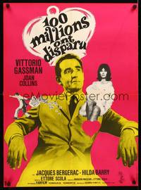 2c284 HARD TIMES FOR PRINCES French 23x31 '65 Joan Collins sits on Vittorio Gassman's shoulder!