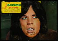 2c477 PERFORMANCE Italian photobusta '71 directed by Nicolas Roeg, close up of Mick Jagger!
