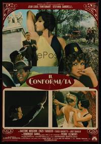 2c388 CONFORMIST Italian lrg pbusta '70 Bernardo Bertolucci's Il Conformista, Trintignant!