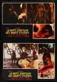 2c480 SEXY NIGHTS OF THE LIVING DEAD 4 Italian photobustas '80 Le notti erotiche dei morti viventi!