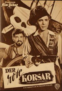 2d181 CRIMSON PIRATE German program '53 many different images of Burt Lancaster & Nick Cravat!