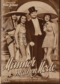2d202 LOVELY TO LOOK AT German program '53 sexy Ann Miller, Red Skelton, Howard Keel, different!