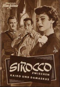 2d217 SIROCCO German program '53 Humphrey Bogart, sexy Marta Toren, many different images!