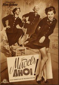 2d218 SKIRTS AHOY German program '53 different images of sexy sailor Esther Williams in uniform!