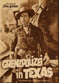 2d223 TEXAS RANGERS German program '53 different images of cowboy lawman George Montgomery!