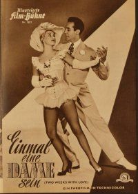 2d225 TWO WEEKS WITH LOVE German program '53 different images of Jane Powell & Ricardo Montalban!