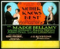 2d146 MOTHER KNOWS BEST glass slide '28 Madge Bellamy, Louise Dresser, from Edna Ferber story!