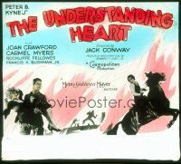2d163 UNDERSTANDING HEART glass slide '27 young Joan Crawford, Carmel Myers, Rockliffe Fellowes
