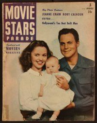 2d115 MOVIE STARS PARADE magazine August 1948 Shirley Temple, John Agar & baby by John Miehle!