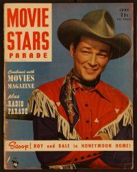 2d113 MOVIE STARS PARADE magazine June 1948 Roy Rogers from Under California Stars by Freulich!
