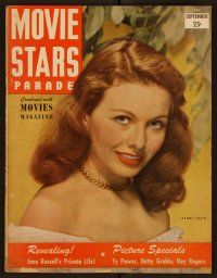 2d116 MOVIE STARS PARADE magazine September 1948 head & shoudlers portrait of sexy Jeanne Crain!