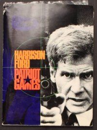 2d254 PATRIOT GAMES presskit '92 Harrison Ford, Anne Archer, Tom Clancy