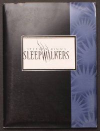2d259 SLEEPWALKERS presskit '92 Brian Krause, great candid of author Stephen King with cat!
