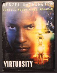 2d266 VIRTUOSITY presskit '95 Denzel Washington, sci-fi, justice needs a new program!