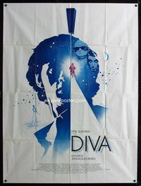 2e344 DIVA French 1p '82 Jean Jacques Beineix, French New Wave, cool art by Ferracci!