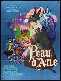 2e347 DONKEY SKIN French 1p '70 Jacques Demy's Peau d'ane, best art of Deneuve by Jim Leon!