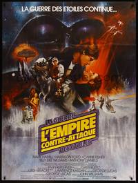 2e360 EMPIRE STRIKES BACK French 1p '80 George Lucas sci-fi classic, best different artwork!