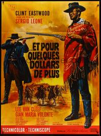 2e377 FOR A FEW DOLLARS MORE French 1p R70s Sergio Leone, different art of Eastwood by Mascii