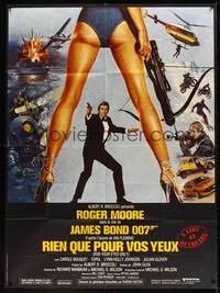 2e378 FOR YOUR EYES ONLY French 1p '81 no one comes close to Roger Moore as James Bond 007!