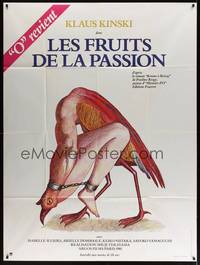 2e385 FRUITS OF PASSION French 1p '82 wild completely different artwork by Roland Taylor!