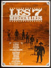 2e468 MAGNIFICENT SEVEN French 1p R70s John Sturges' 7 Samurai western, different image of top cast!